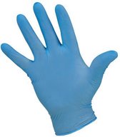 Nitril wegwerphandschoenen-wegwerp handschoenen nitril-Ongepoederd-Latexvrij-LARGE-100 stuks/doos-Kleur:Blauw