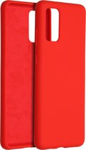 Accezz Liquid Silicone Backcover Samsung Galaxy S20 Plus hoesje - Rood