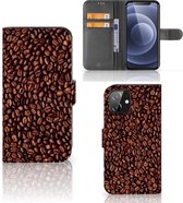 PU Premium Housse pour iPhone 12 | 12 Pro (6.1") Portefeuille Grains De Café