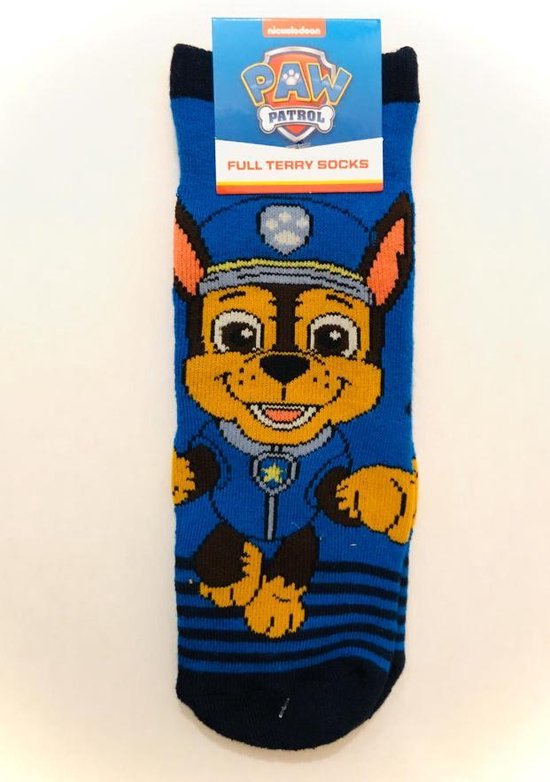PAW Patrol sokken - Badstof sokken - Anti-slip- Chase - PAW Patrol  speelgoed - Jongens... | bol.com