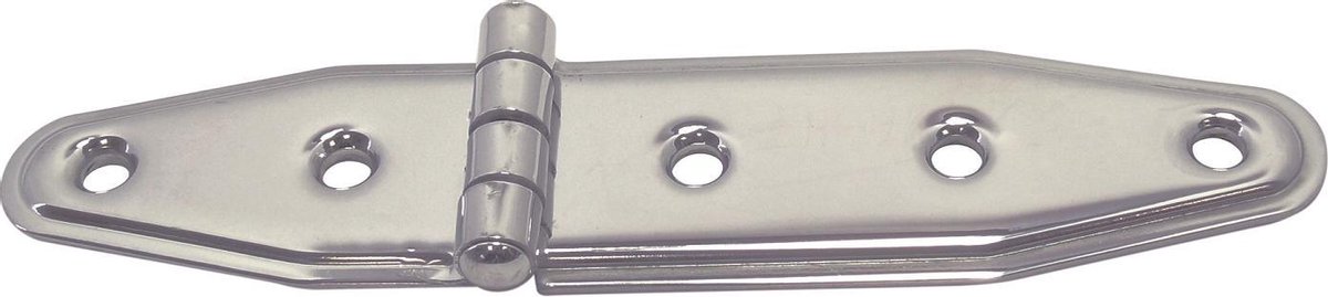 Staartscharnier - 133x28x3 - Rvs 304 - Knoop boven