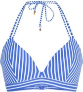 LingaDore - Bossa Bikini Top - maat 40B - Blauw Wit