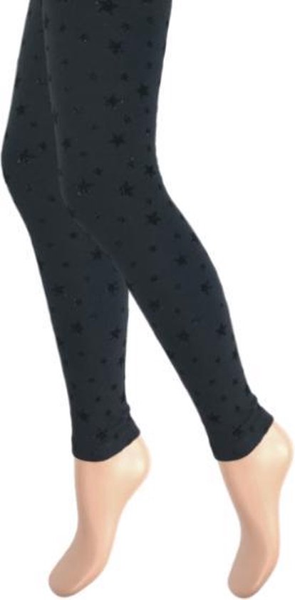 Kinderlegging - Zwart - Glitter/Sterren - Maat 146-152