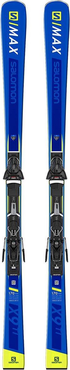 Salomon Ski model S/Max X9 - Blauw/Geel - Lengte 165 cm | bol.com