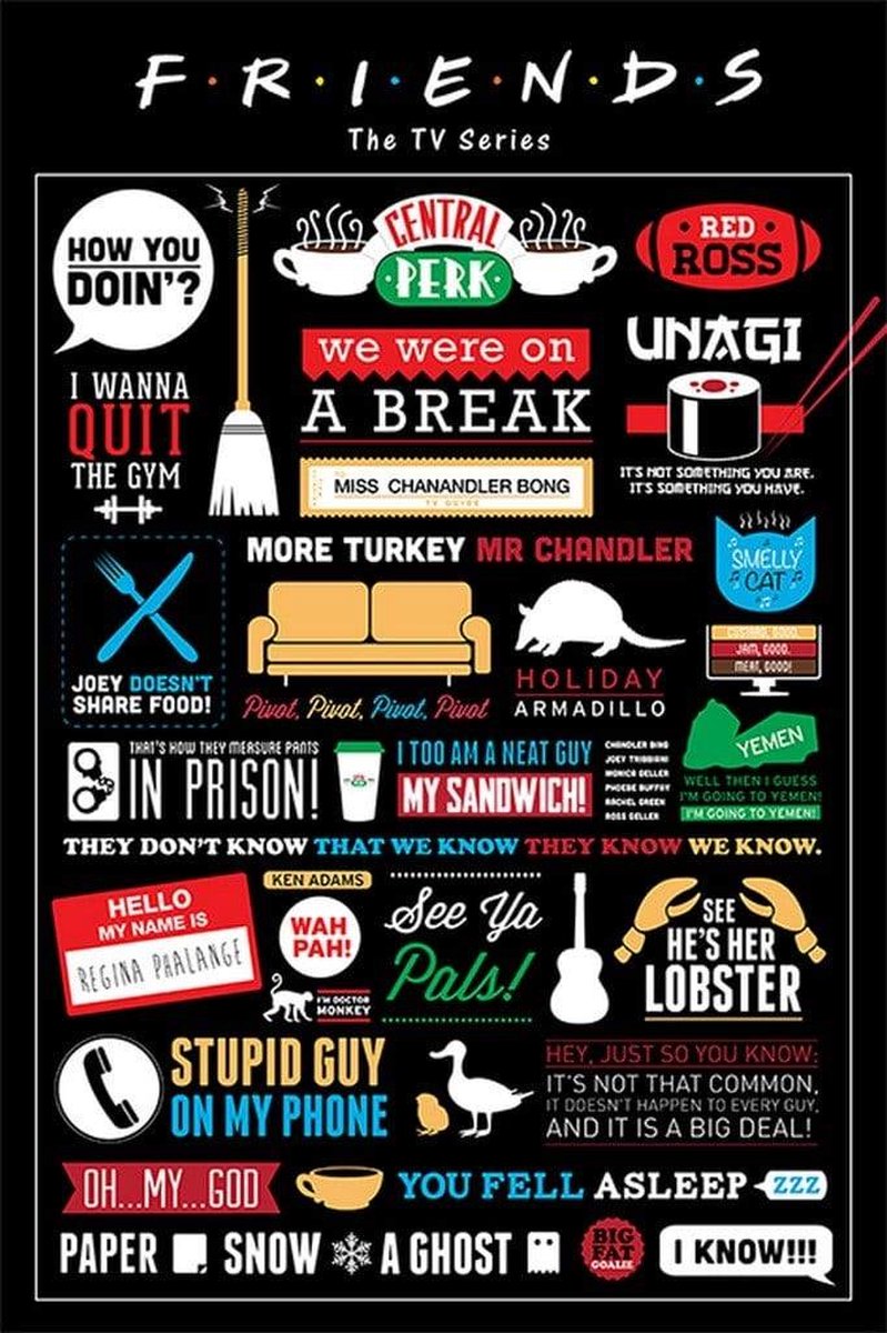 Friends Infographic - Maxi Poster
