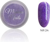 Modena Nails Acryl Glitter Paars - 24