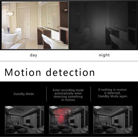 Mico Spy Camera Full Hd 1080P Home Security Camcorder Nachtzicht Micro Cam Bewegingsdetectie Video Voice Recorder - Merkloos