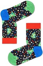 Happy Socks Sokken KWIN01-9300 Kids Winter Night Sock Zwart Maat:0-12 mnd