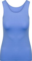 RJ Bodywear Pure Color dames top (1-pack) - hemdje met brede banden - hemelsblauw - Maat: M
