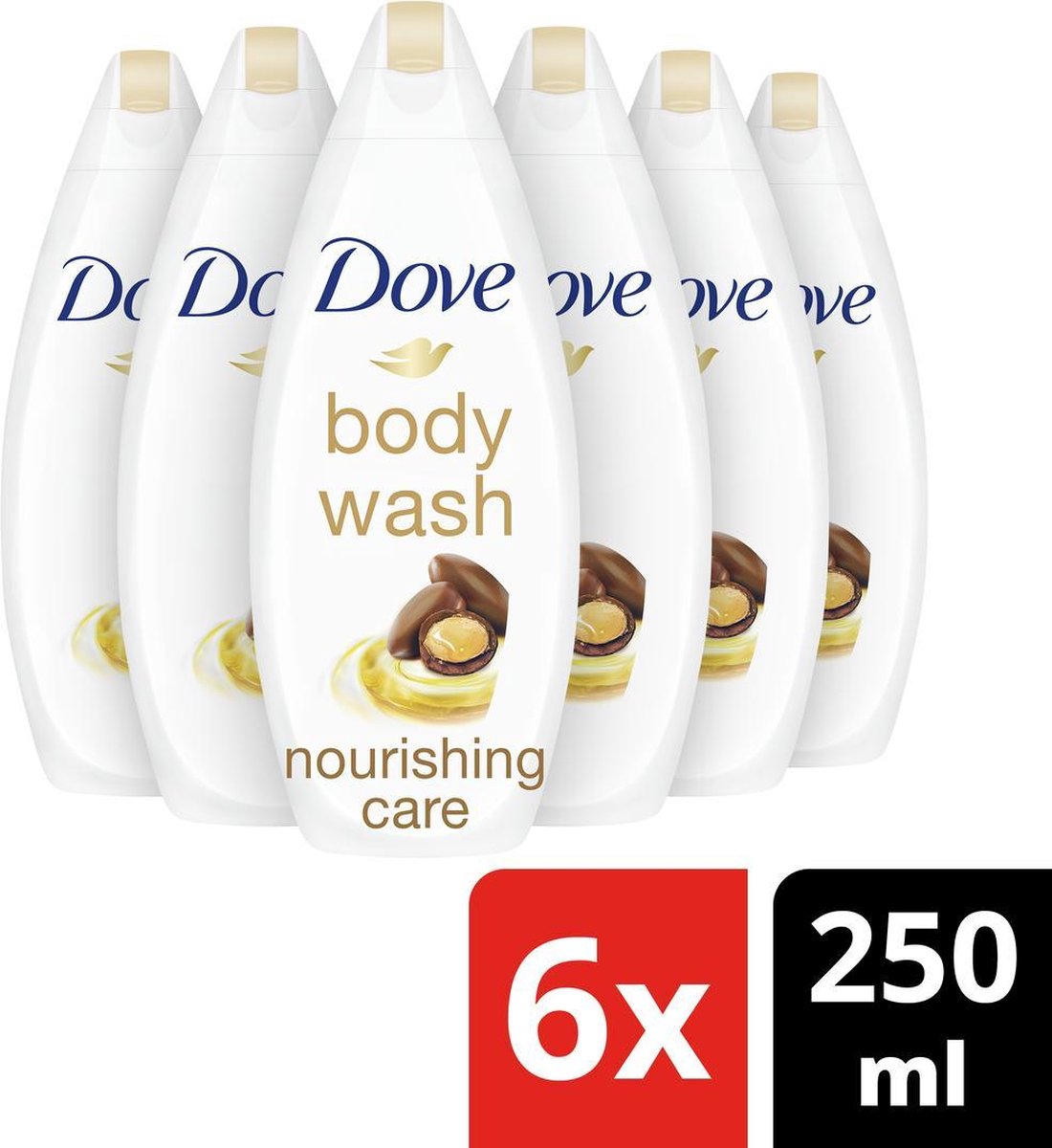 Dove Nourishing Oil & Care Douchegel - 6 x 250ml - Voordeelverpakking