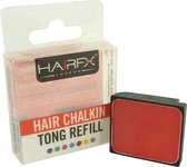 HairFX London Hair ChalkIn Tong Refill Haarkrijt kleur styling wasbaar 4g - Racy Red