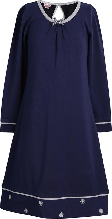 La V  Meisjesnachthemd  Donkerblauw 128-134