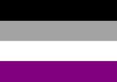 Vlag - Sticker - Aseksueel vlag - Ace - Regenboog - Gay - LGBT