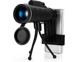 MikaMax Telescoop Smartphone Camera - Camera Lens voor Telefoon - Verrekijker - Monoculair - Opzetlens - 12X Zoom Optie - Complete Set