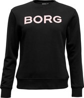 Björn Borg dames crew neck sweater BB logo - zwart - maat 36
