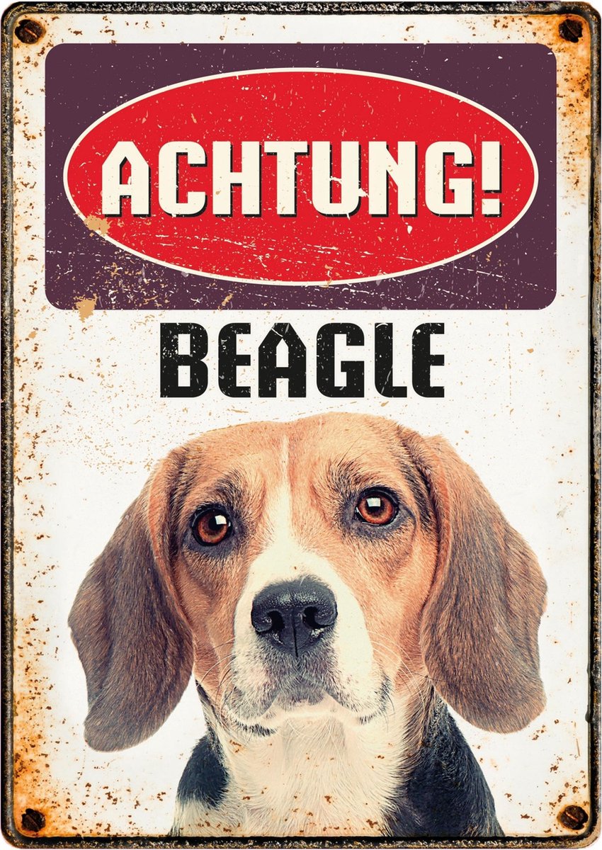 Plenty Gifts Waakbord Hond Beagle 21 X 14,8 Cm Bruin (de)