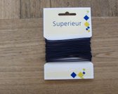 superieur koord elastiek donker blauw navy 1,5 mm - koordelastiek rond 5 m - sieradenelastiek dun