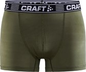 Craft Greatness 3 inch  Sportonderbroek - Maat M  - Mannen - olijfgroen/zwart