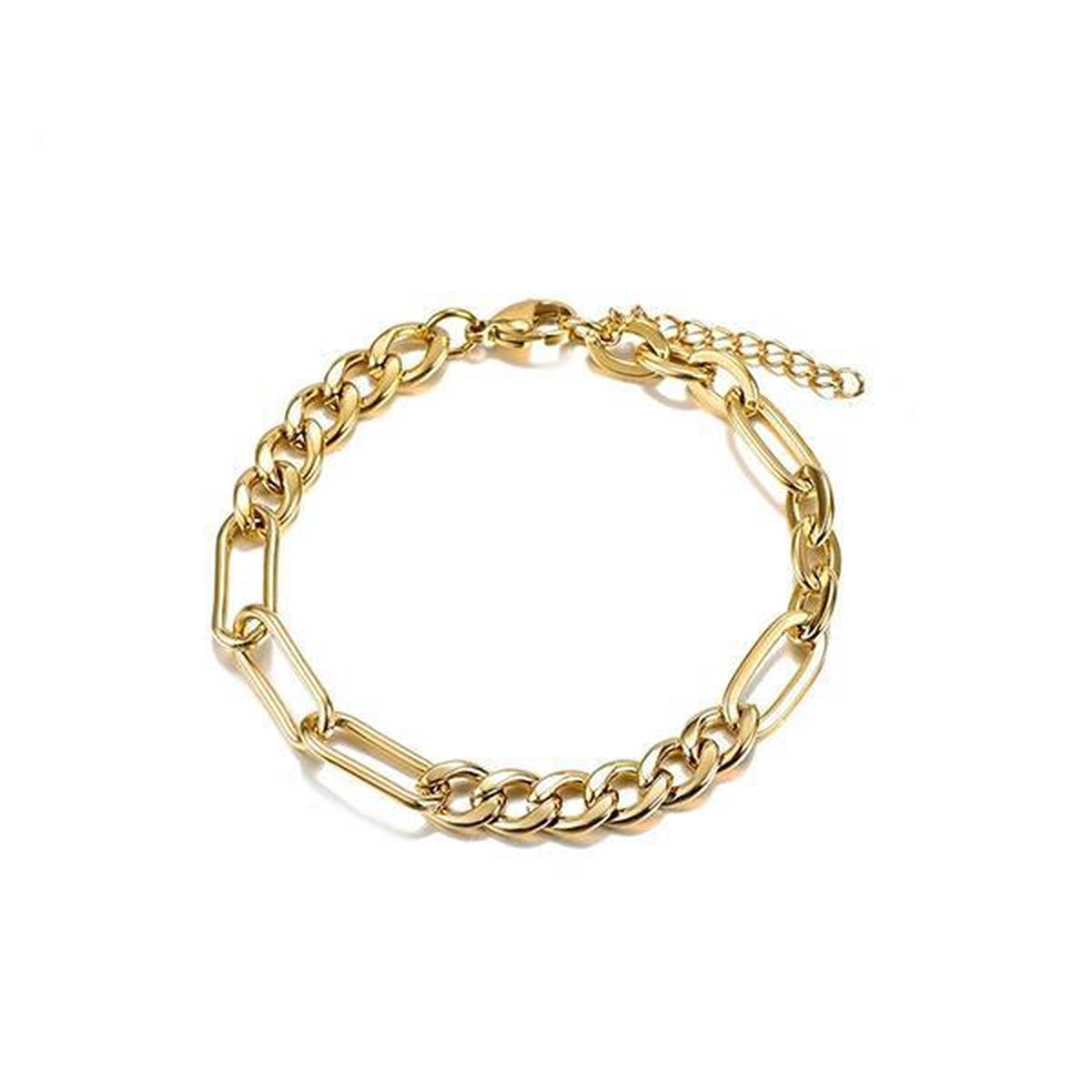 Gouden schakelarmband Gouden armband dames gouden armband