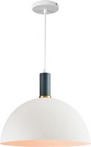 QUVIO Hanglamp retro / Plafondlamp / Sfeerlamp / Leeslamp / Eettafellamp / Verlichting / Slaapkamer lamp / Slaapkamer verlichting / Keukenverlichting / Keukenlamp - Koepel klein - Diameter 36 cm