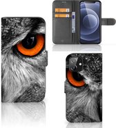 Telefoonhoesje iPhone 12 | 12 Pro (6.1") Bookcase Uil