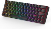 MetaKeyboards Gaming Keyboard - Qwerty - RGB Mechanisch Gaming Keyboard - Gateron Blue Switch - Bluetooth - NKRO - USB-C - Zwarte Kleur