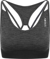 LXURY Dames Cross Sporttop Maat M - Tanktop - Cross Back - Zwart - Sportkleding