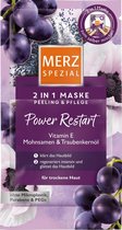 Merz Spezial Gezichtsmasker 2in1 Peeling & Verzorging- Power Restart - Met anti-aging vitamine E en druivenpitolie (9 ml)