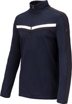 Falcon Wintersportpully - Maat M  - Mannen - donkerblauw/zwart/wit