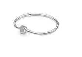 Bracelet Argent / Bracelet en argent / s'adapte à Pandora / Compatible Pandora / Fermoir papillon / Bracelet élégant pour femme / Taille 18