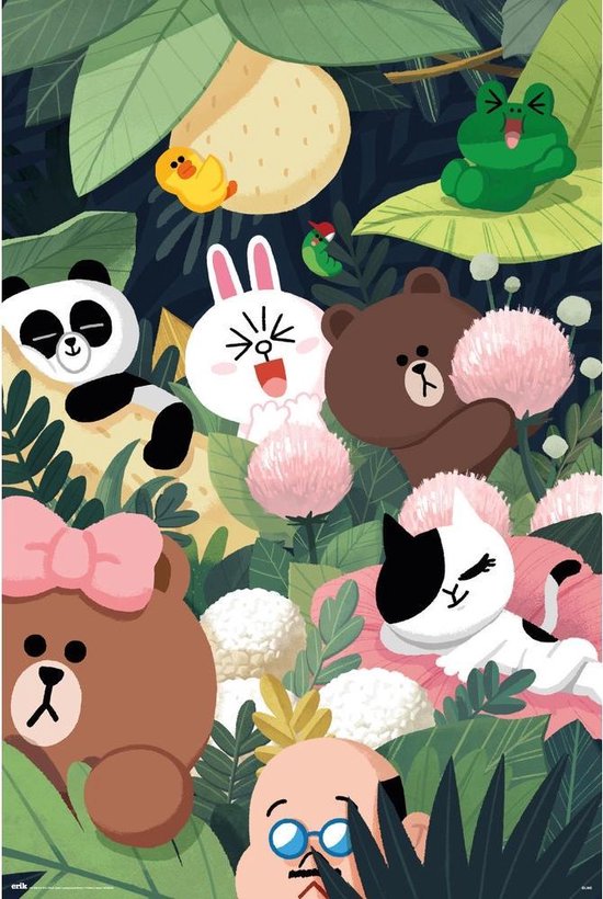 [Merchandise] Hole in the Wall Line Friends Maxi Poster