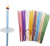 Bougies auriculaires Inuk 10 pièces - colorées - avec bord de protection