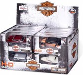 2 stuks Harley Davidson 1:64 H-D Custom Cars
