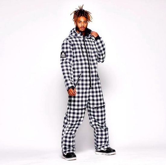 Oneskee original Pro suit Black Plaid- XL - Skipak mannen- waterkolom  10,000 -... | bol.com