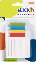 Stick'n Tracking/index Note 70.2x70.2mm, gelijnd, 4 kleuren bedrukt, 4x25 vel