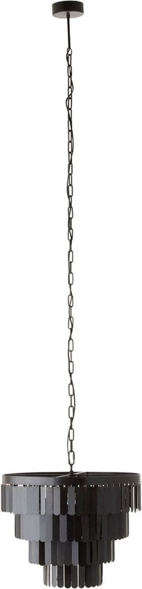 J-Line hanglamp lagen metaal zwart 250 x 52 x 52 | bol.com