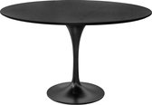 Riverdale - Eetkamertafel Kenzy rond zwart 120c - Zwart