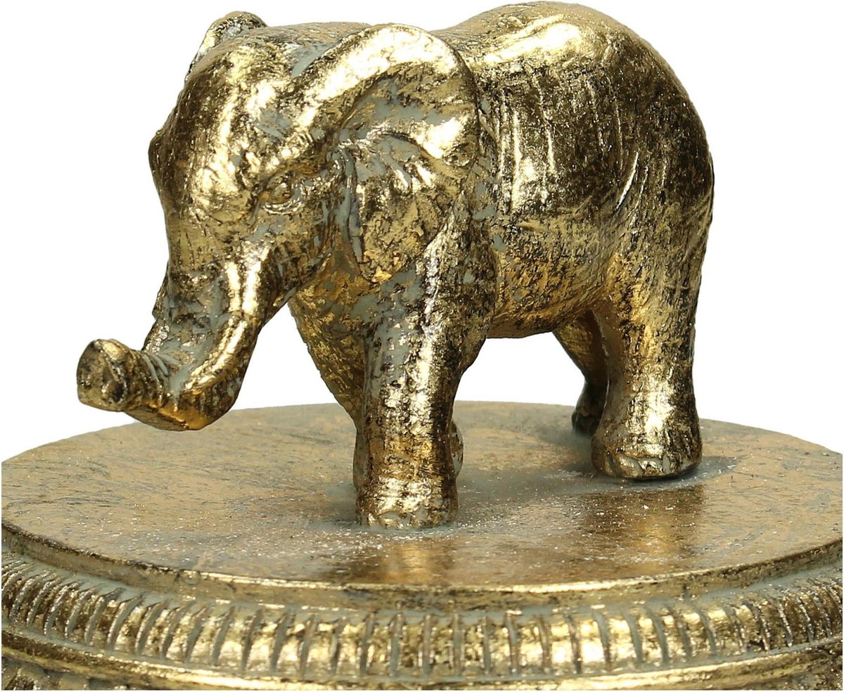 Wants&Needs Opbergdoosje Elephant Goud 11.5 X 11.5 X 13