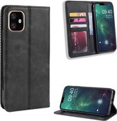 Hoesje iPhone XS Max- Book case cover - Flip hoesje met portemonnee - zwart - hoesje met ruimte voor pasjes - wallet flipcase telefoonhoesje