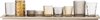 Bloomingville Sanga dienblad met waxinelichtjes - Glas/Hout - Bruin - set van 10 - L56xH10xB14 cm