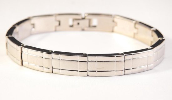 Pronkjuweel Titanium armband 7903 lengte armband 20 cm