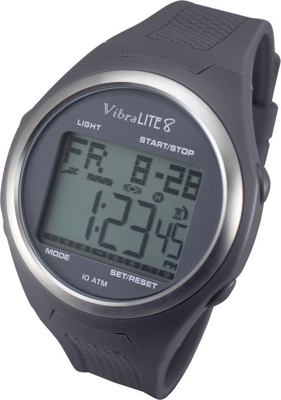 Medicijnhorloge Vibralite 8 Grijs met geluid en/of trilfunctie | bol.com