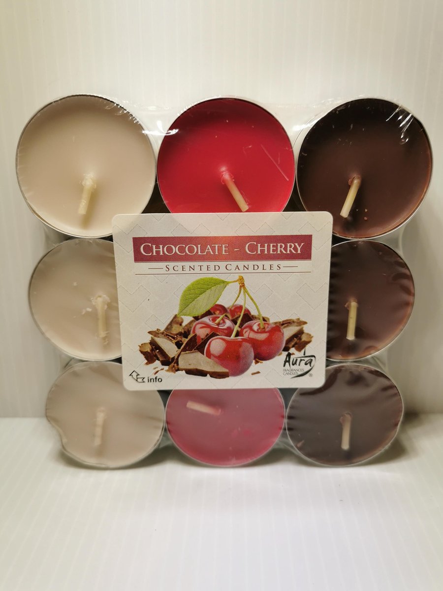 geurtheelichten bispol chocolade-cherry 18 stuks