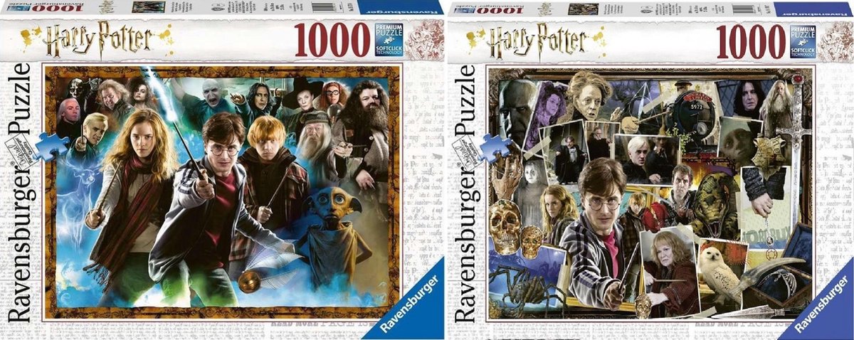Harry Potter Tegen Voldemort en De tovenaarsleerling (Set 2 puzzels van
