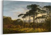 Schilderij - Italiaans landschap met parasoldennen — 100x70 cm