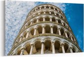 Schilderij - Close-up , Scheve toren van Pisa — 90x60 cm