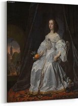 Schilderij - Maria Stuart als weduwe van Willem II — 70x100 cm