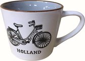 Memoriez Mok Holland Fiets Grijs - Set van 2