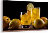 Schilderij - Verse drankjes  met fruit — 90x60 cm