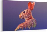 Schilderij - Vector konijn — 100x70 cm